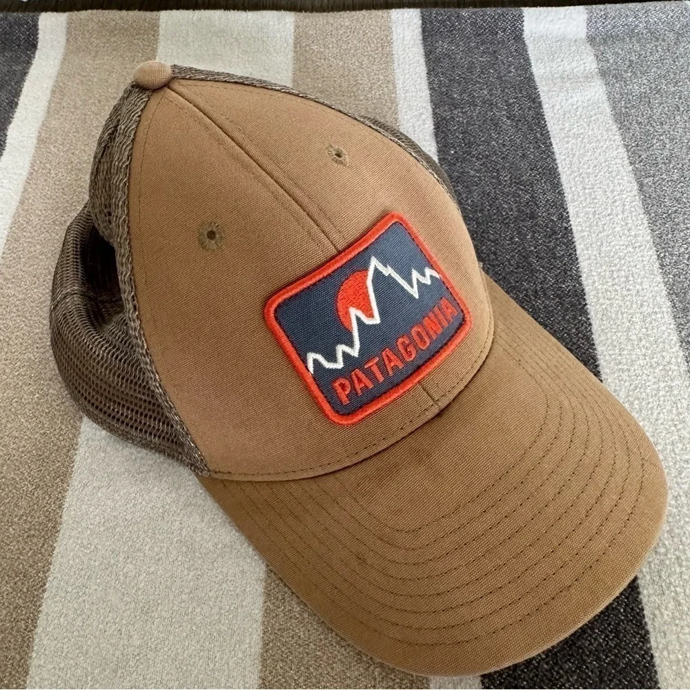 Patagonia Firstlighters Badge Lopro Trucker Hat Olive
